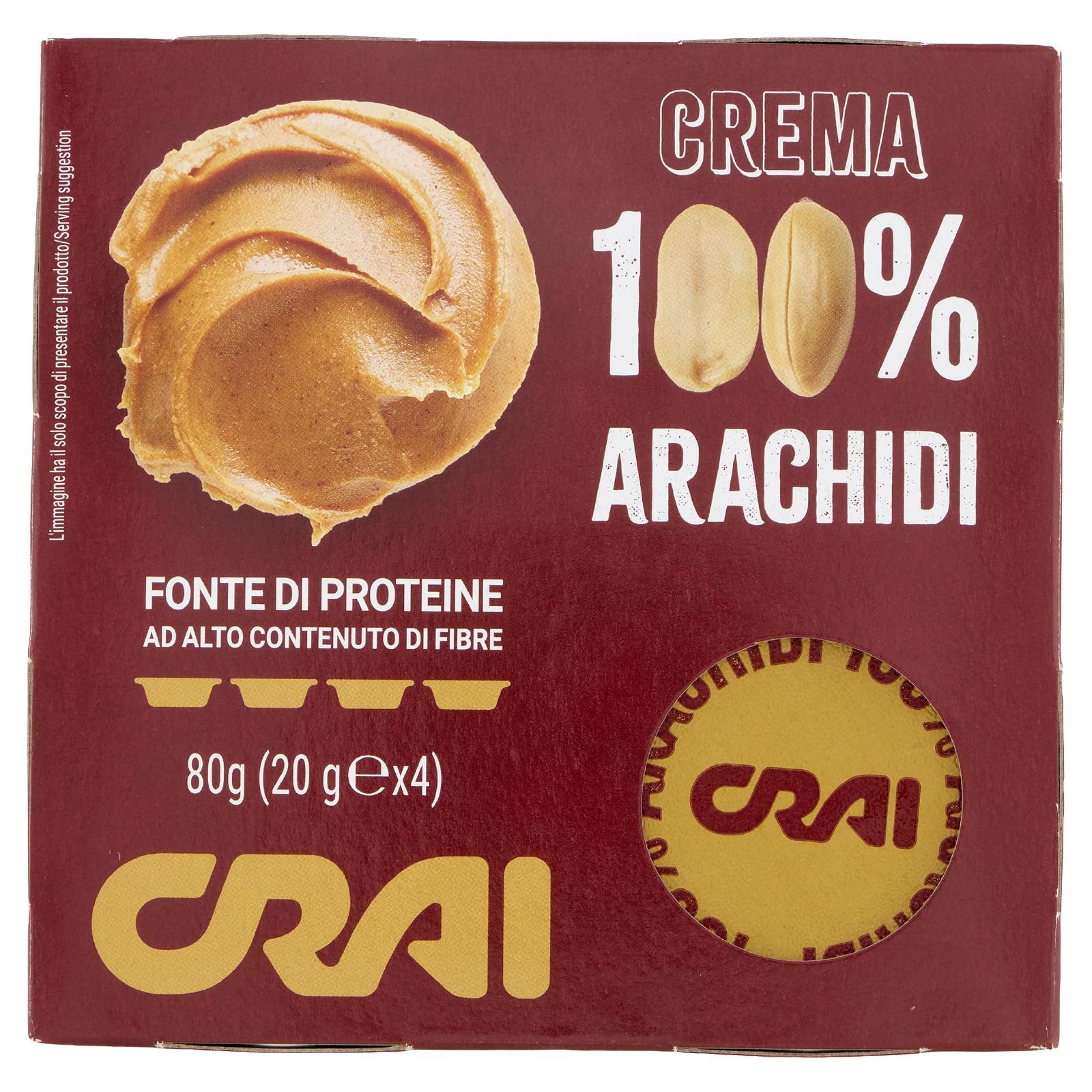 Crai Crema 100% Arachidi 4 x 20 g
