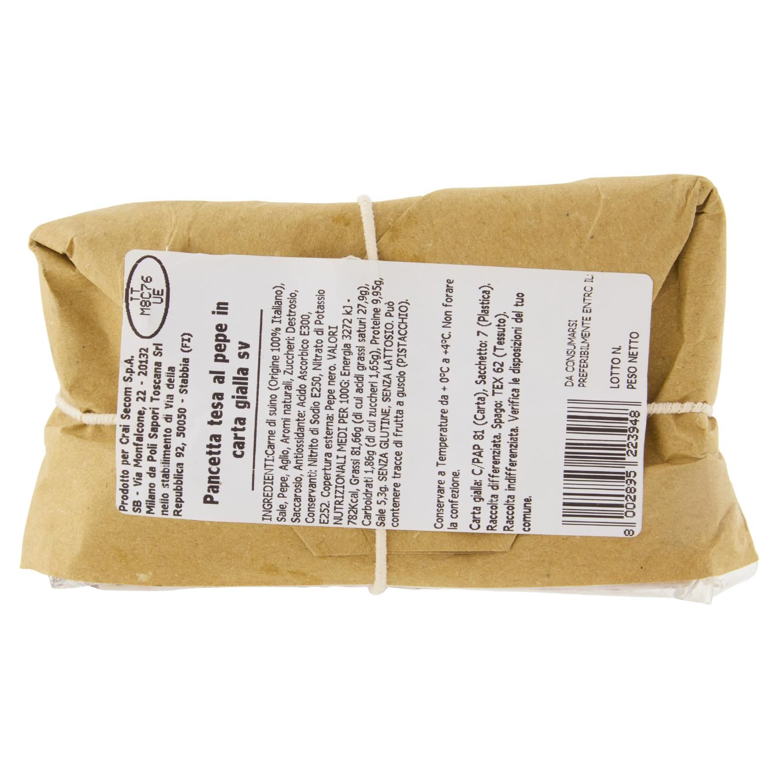 Crai Pancetta stagionata 350 g