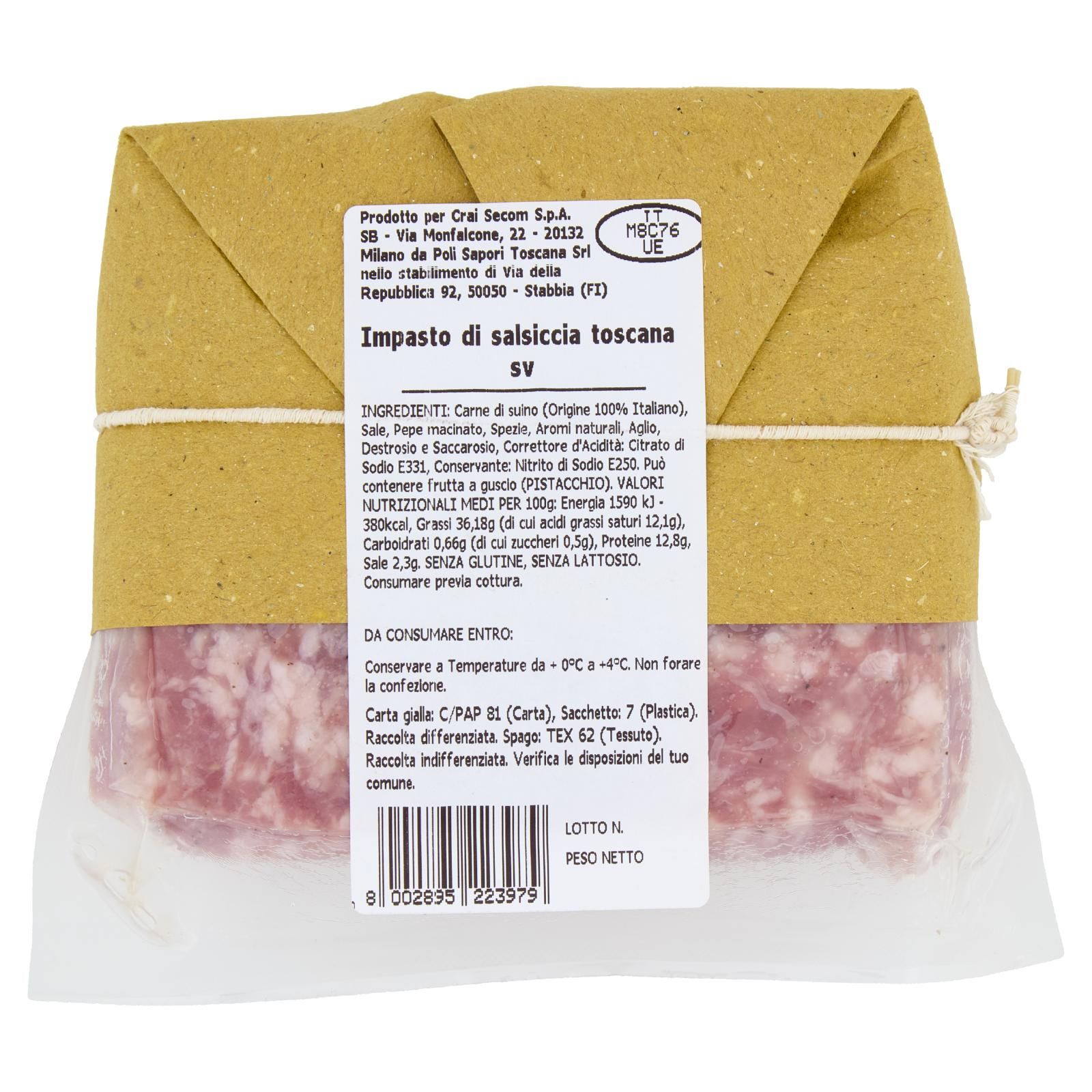 Crai Impasto di Salsiccia toscana 300 g
