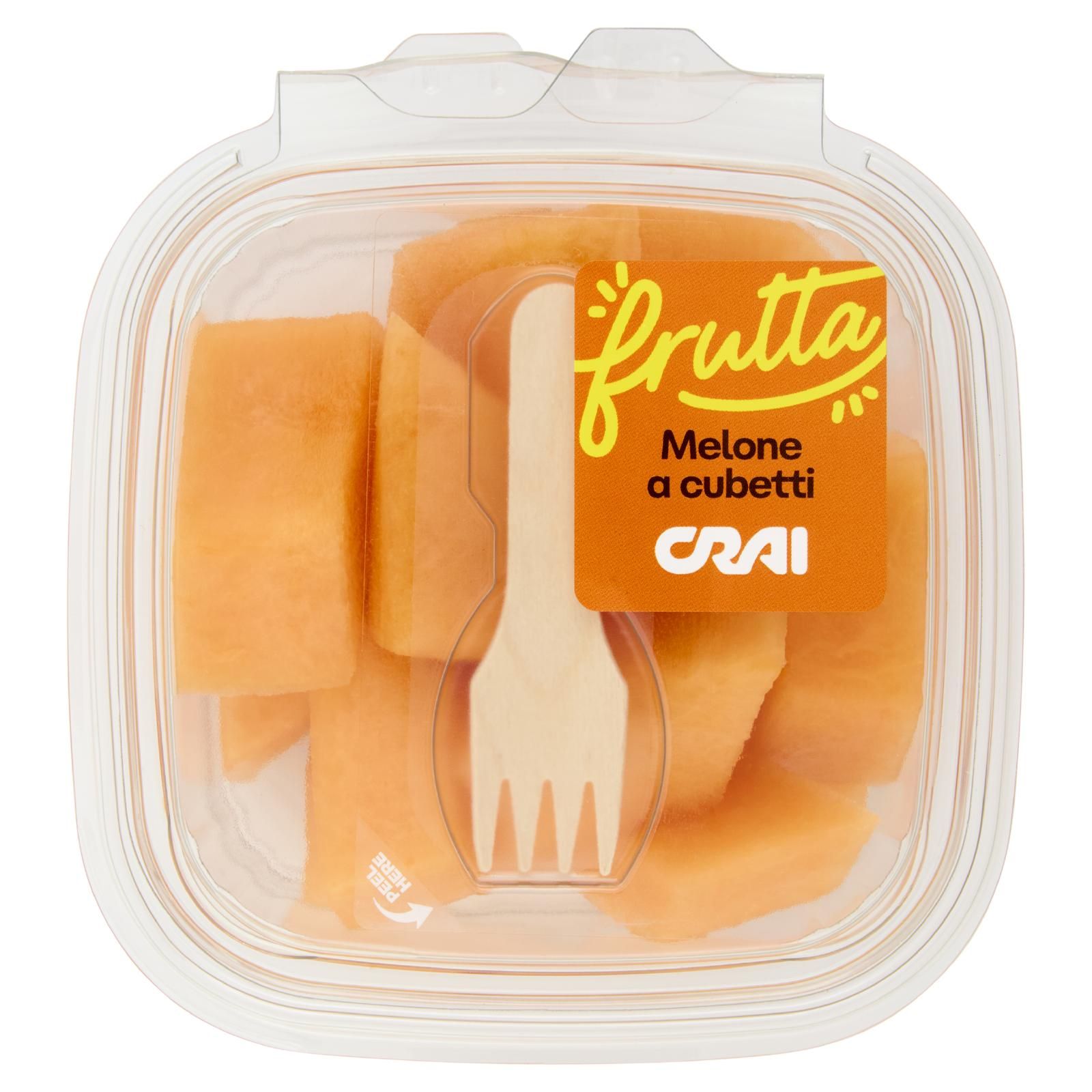 Crai frutta Melone a cubetti 250 g