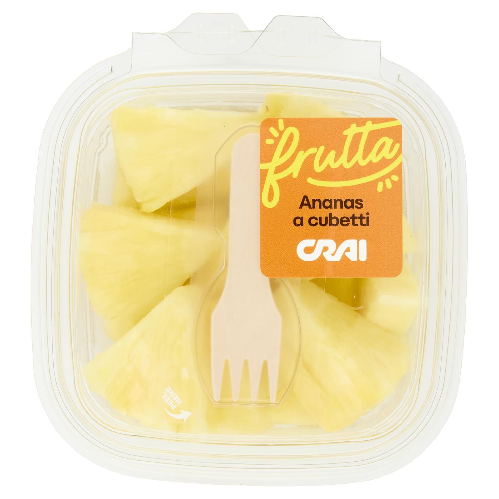 Crai frutta Ananas a cubetti 150 g