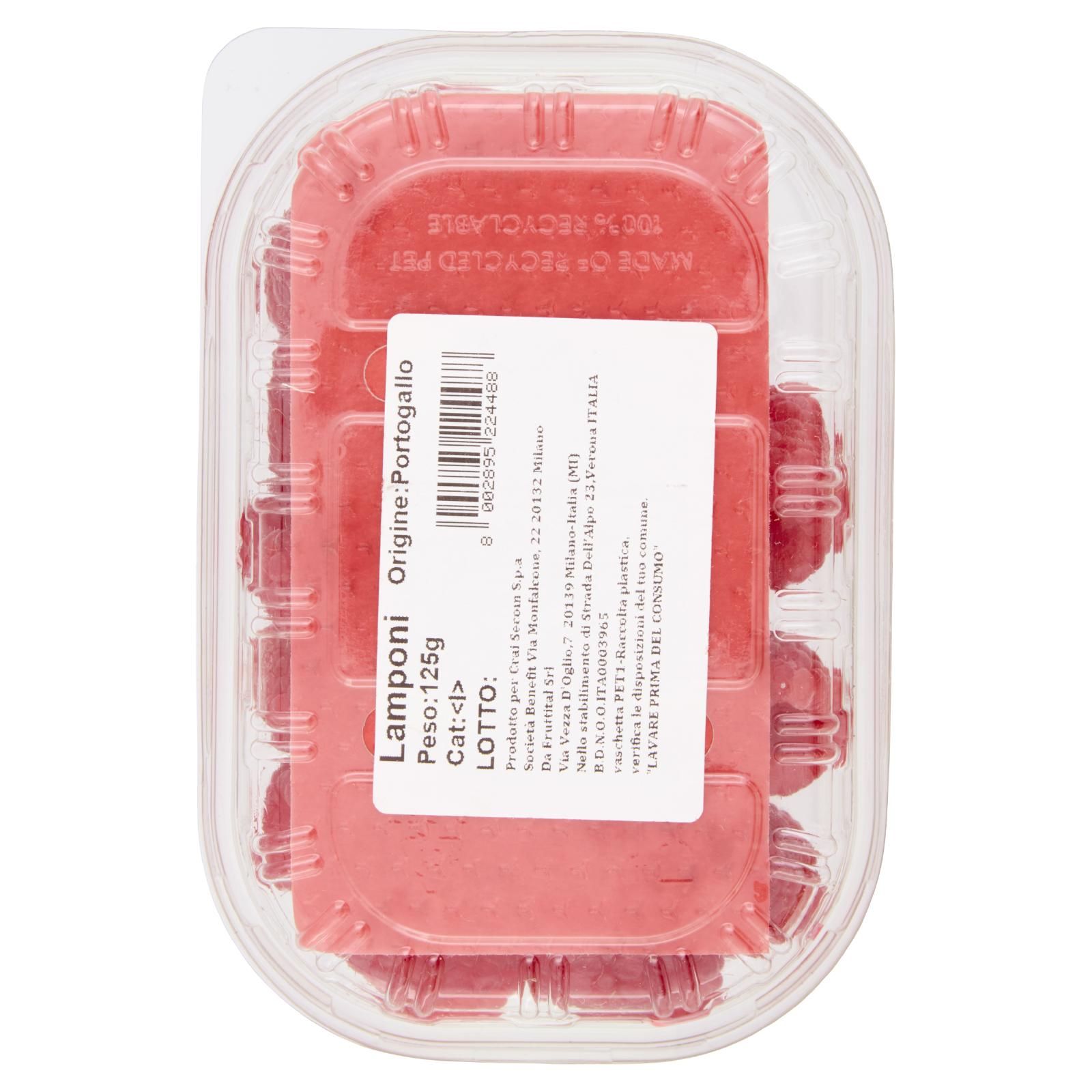 Crai frutta Lamponi 125 g