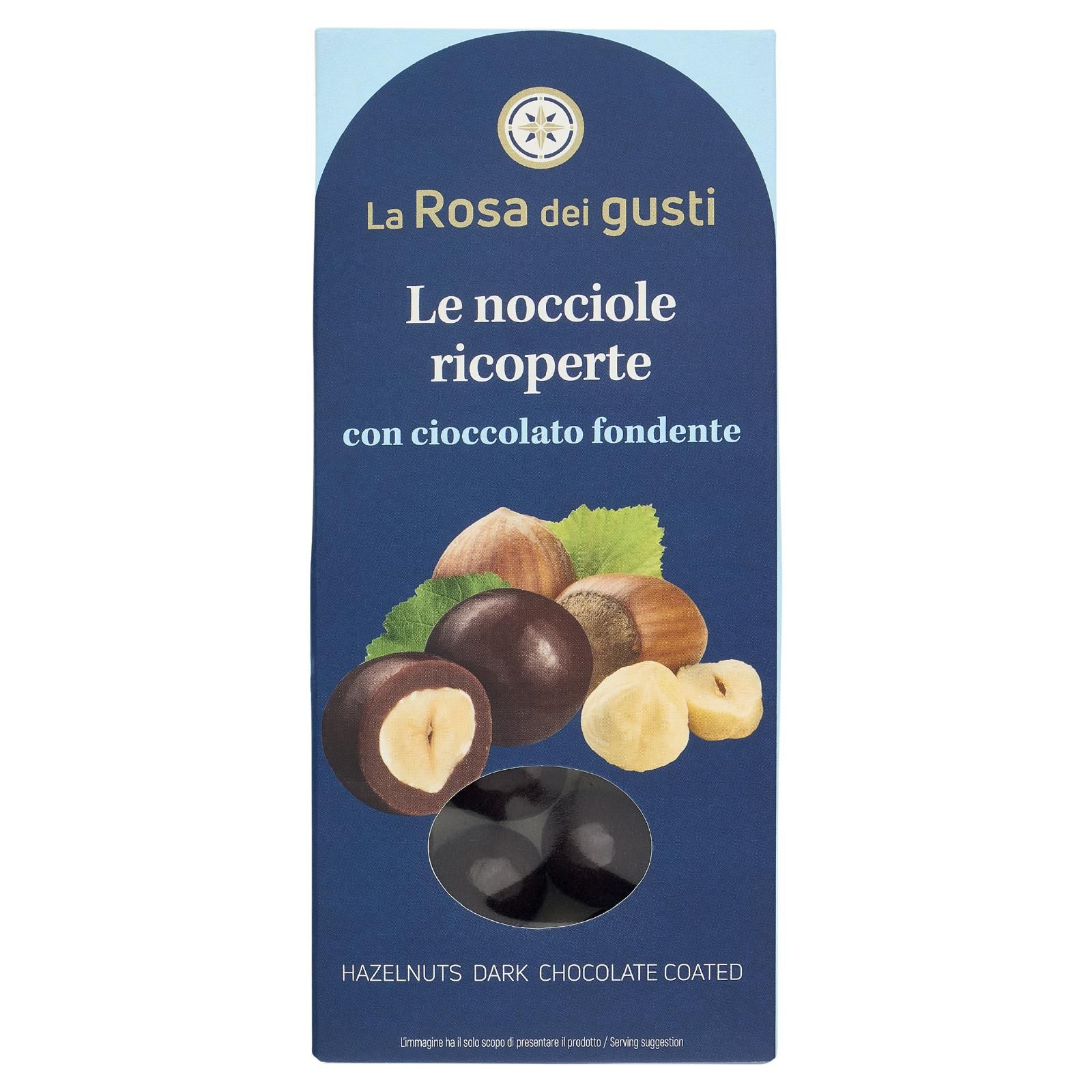 La Rosa dei gusti Le nocciole ricoperte con cioccolato fondente 100 g