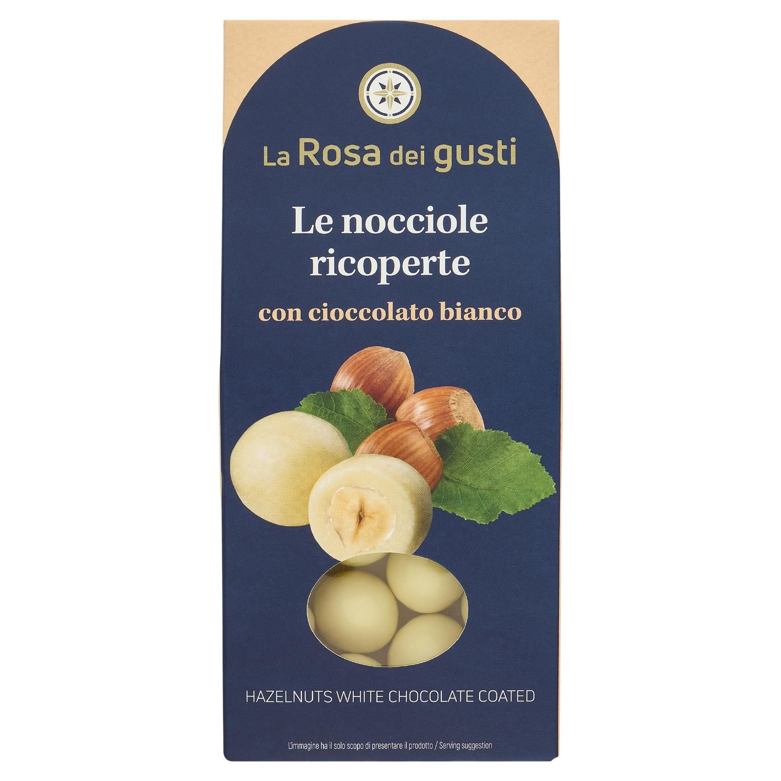 La Rosa dei gusti Le nocciole ricoperte con cioccolato bianco 100 g