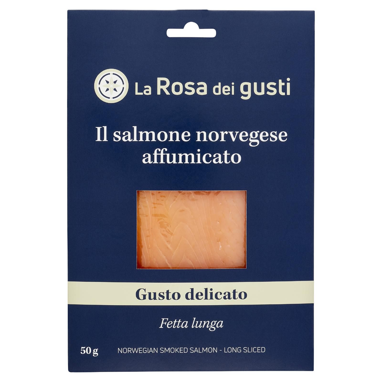 La Rosa dei gusti il salmone norvegese affumicato 50 g