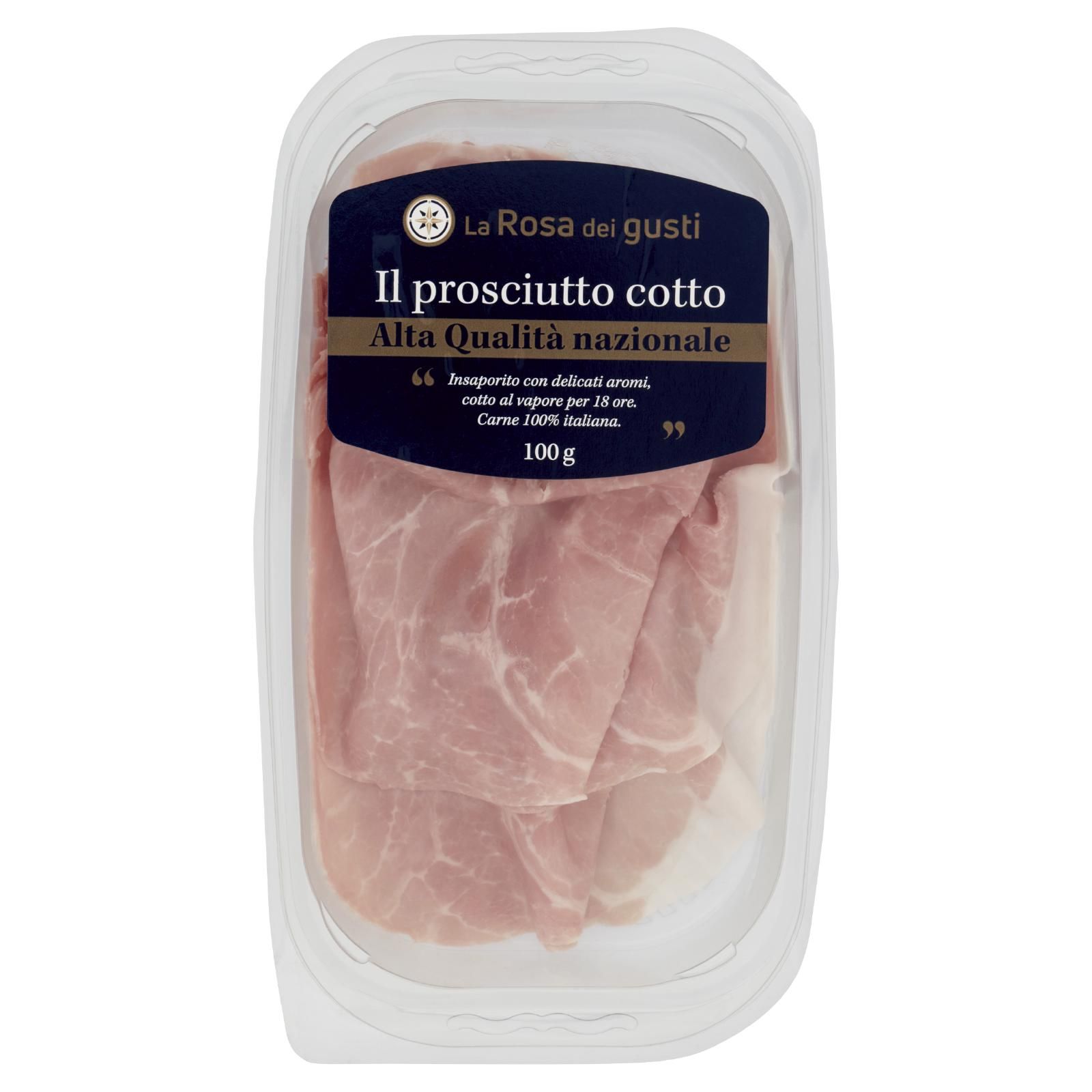 La Rosa dei gusti il prosciutto cotto Alta Qualità nazionale 100 g