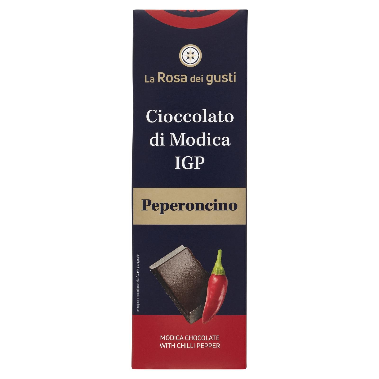 La Rosa dei gusti Cioccolato di Modica IGP Peperoncino 80 g