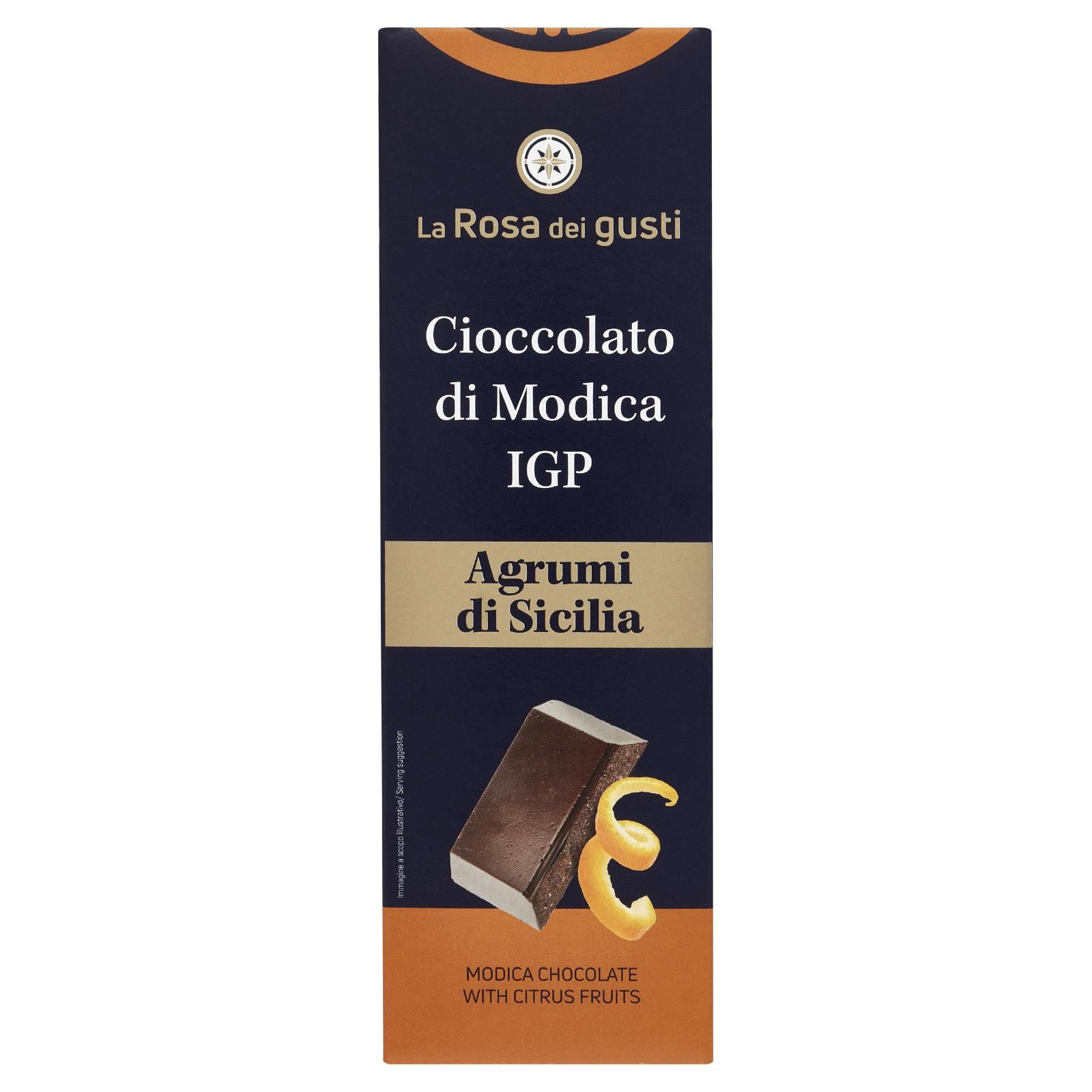 La Rosa dei gusti Cioccolato di Modica IGP Agrumi di Sicilia 80 g