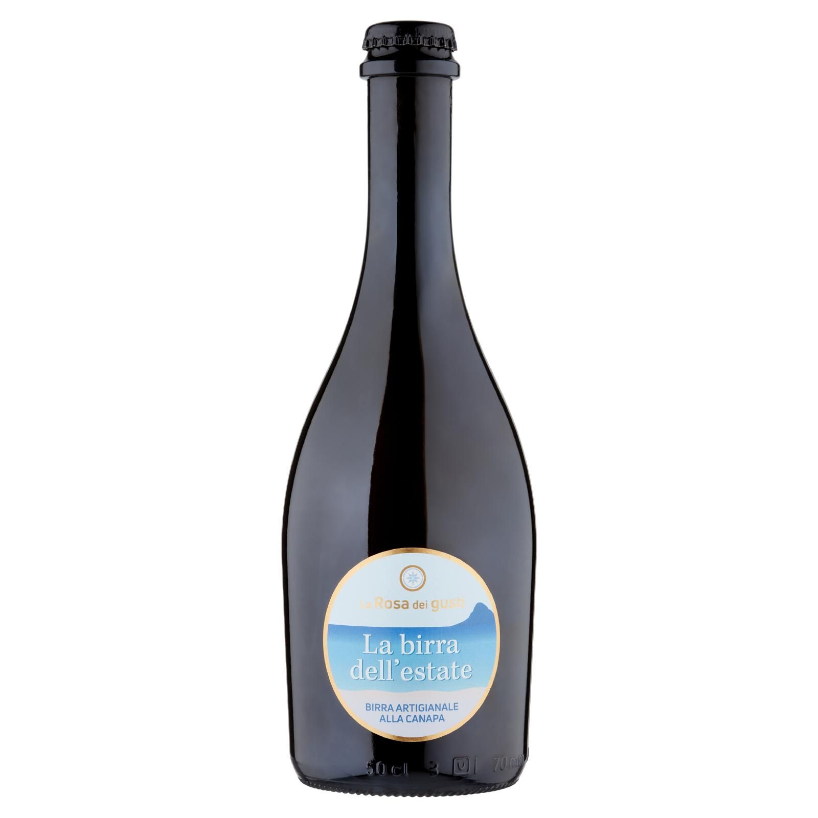 La Rosa dei gusti la birra dell'estate Birra Artigianale alla Canapa 50 cl