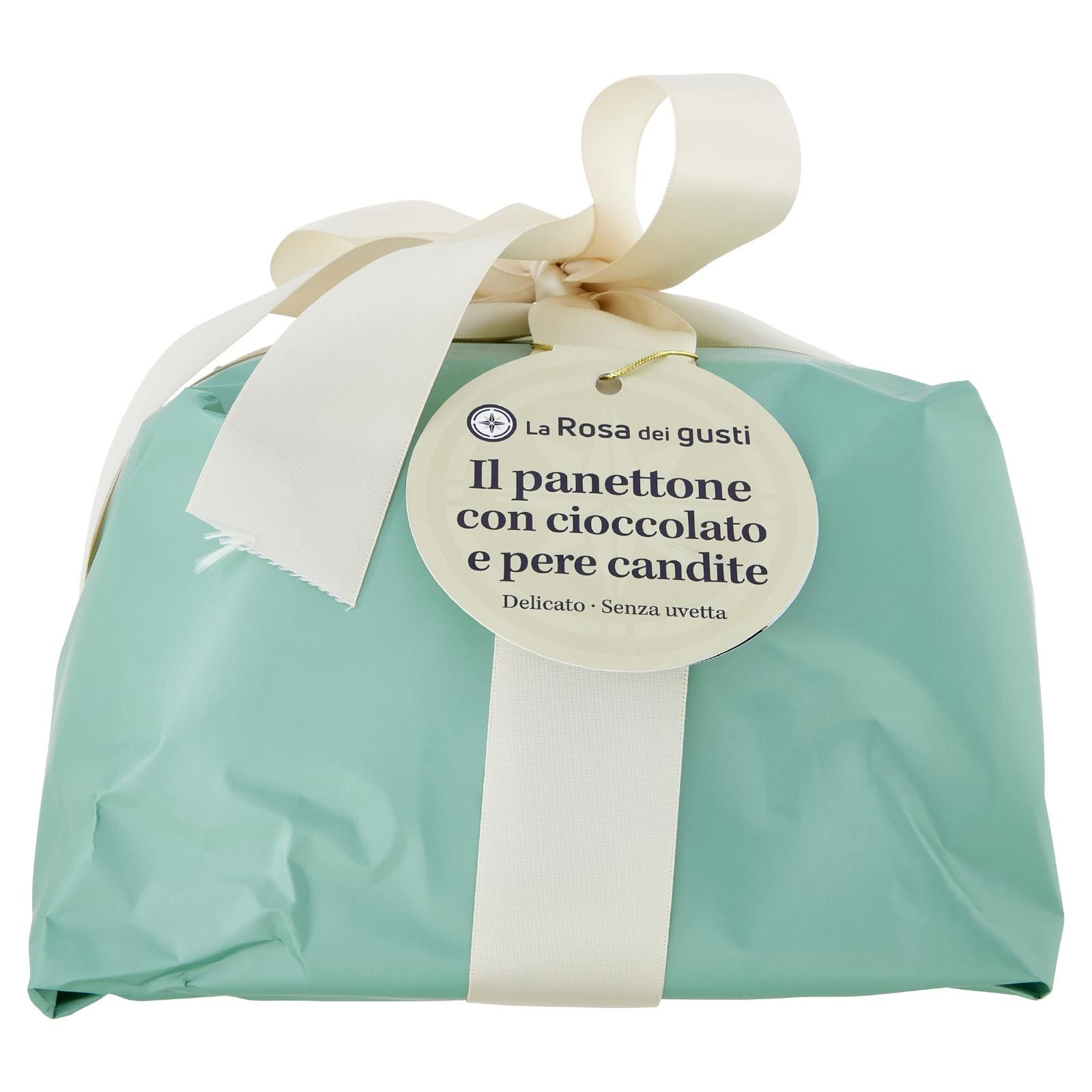 La Rosa dei gusti Il panettone con cioccolato e pere candite 1 Kg