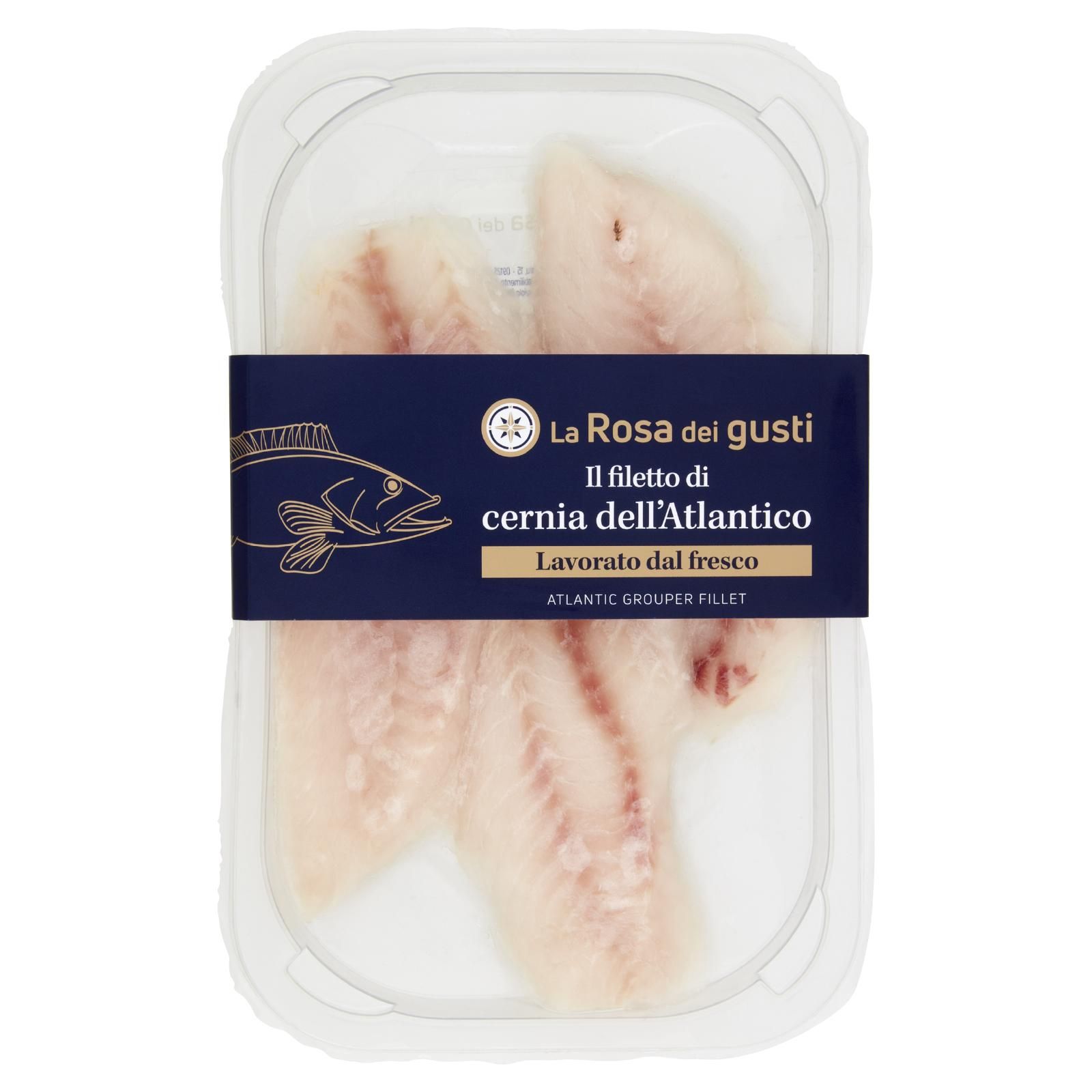 La Rosa dei gusti il filetto di cernia dell'Atlantico 160 g