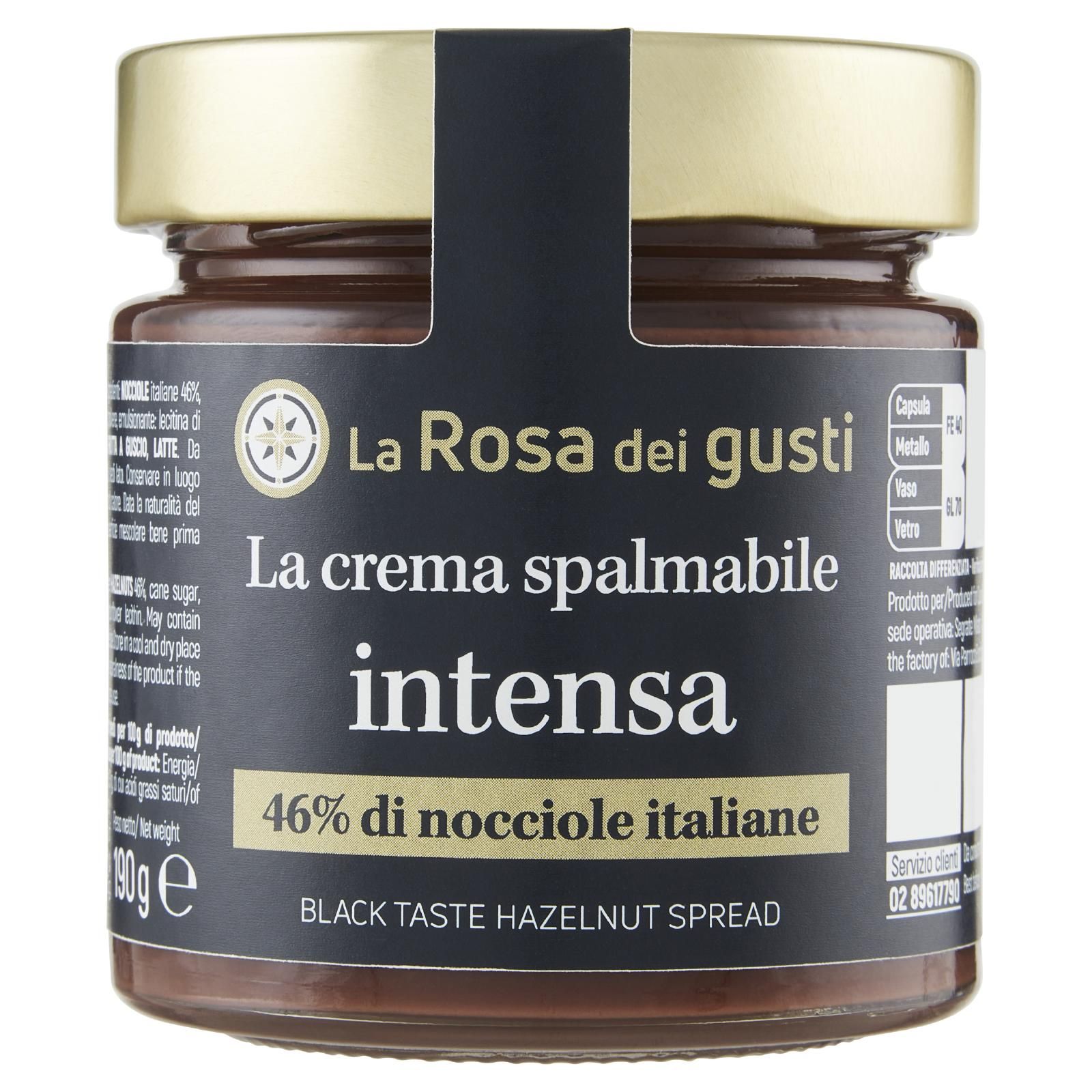 La Rosa dei gusti La crema spalmabile intensa 190 g