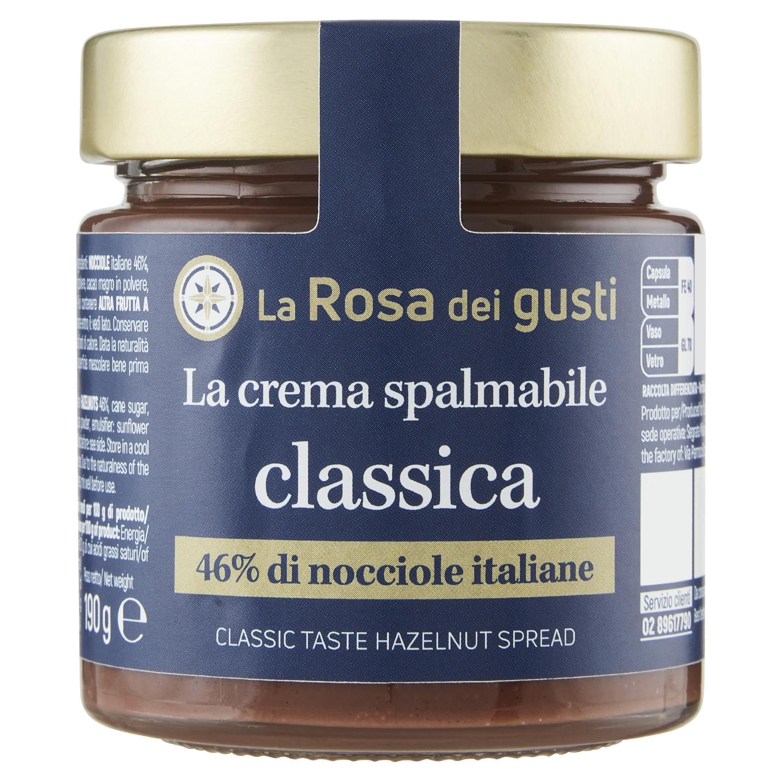 La Rosa dei gusti La crema spalmabile classica 190 g