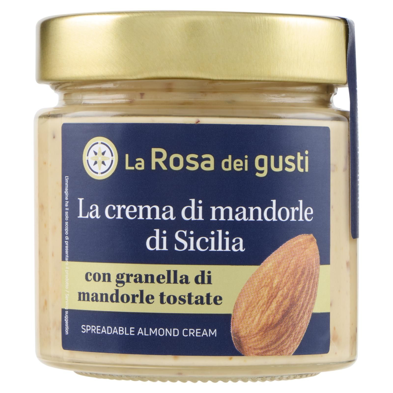La Rosa dei gusti La crema di mandorle di Sicilia 190 g