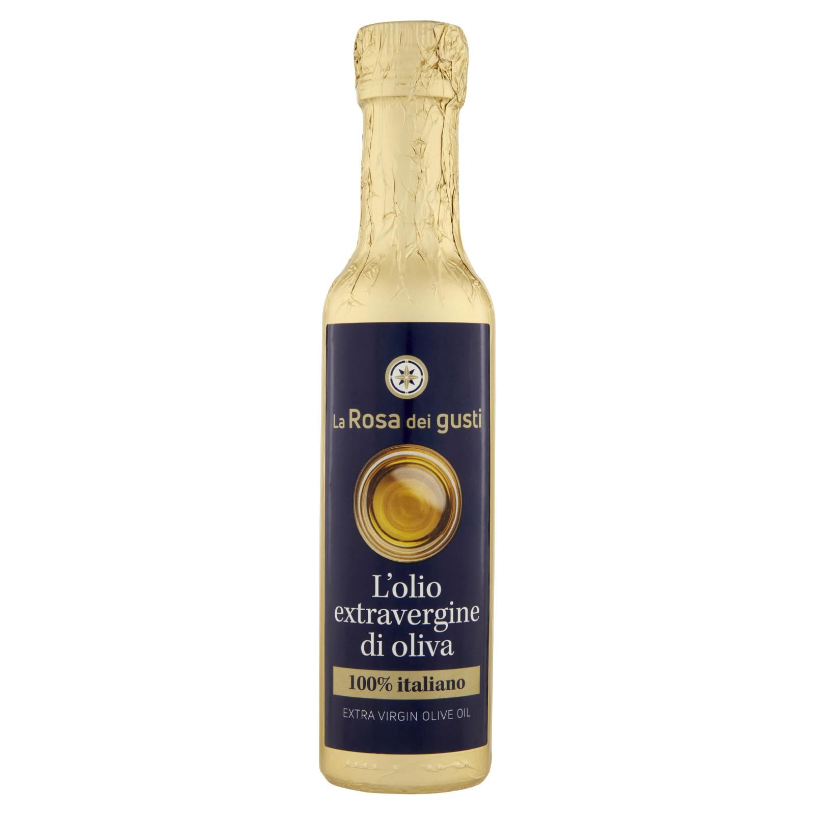 La Rosa dei gusti l'olio extravergine di oliva 100% italiano 250 ml