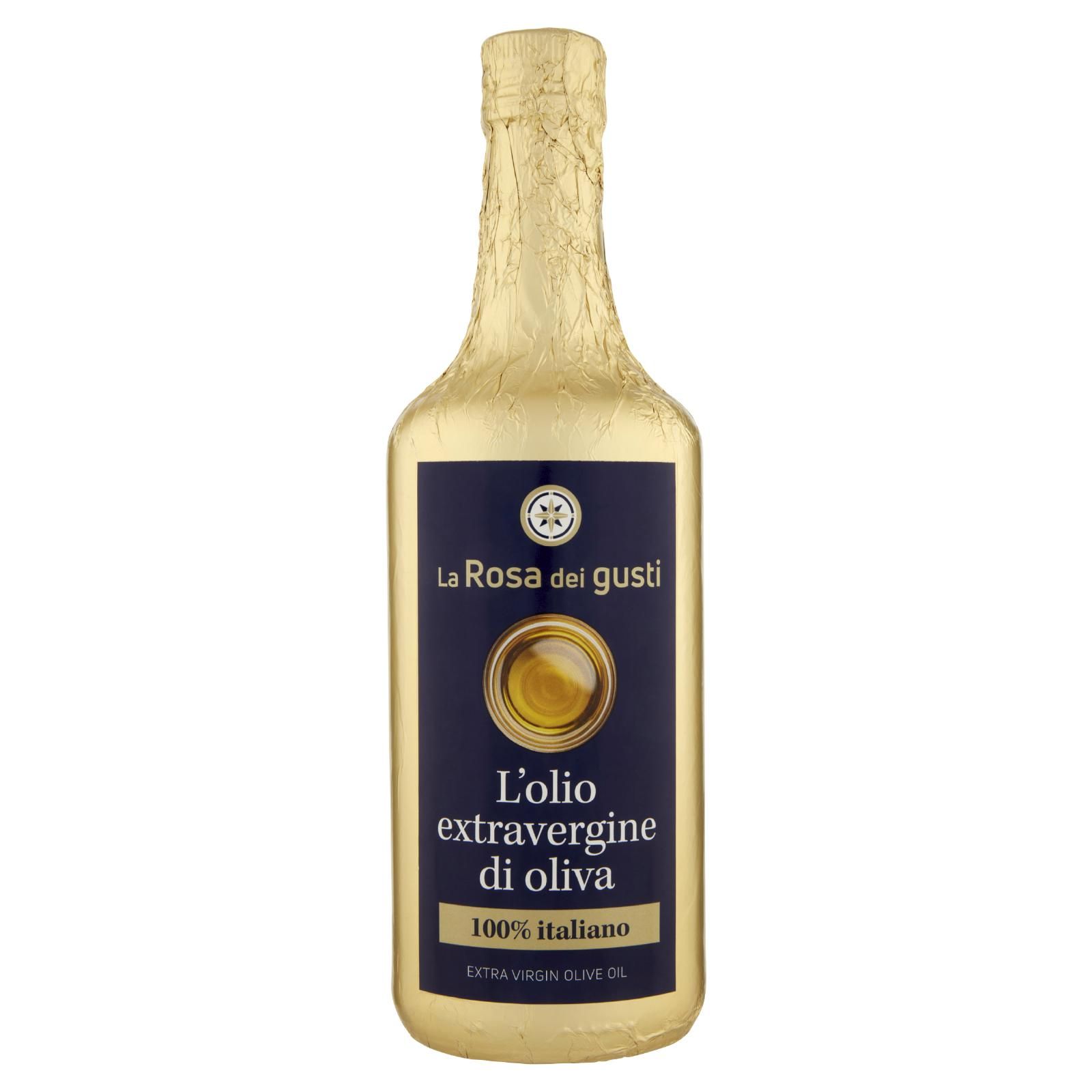 La Rosa dei gusti l'olio extravergine di oliva 100% italiano 750 ml