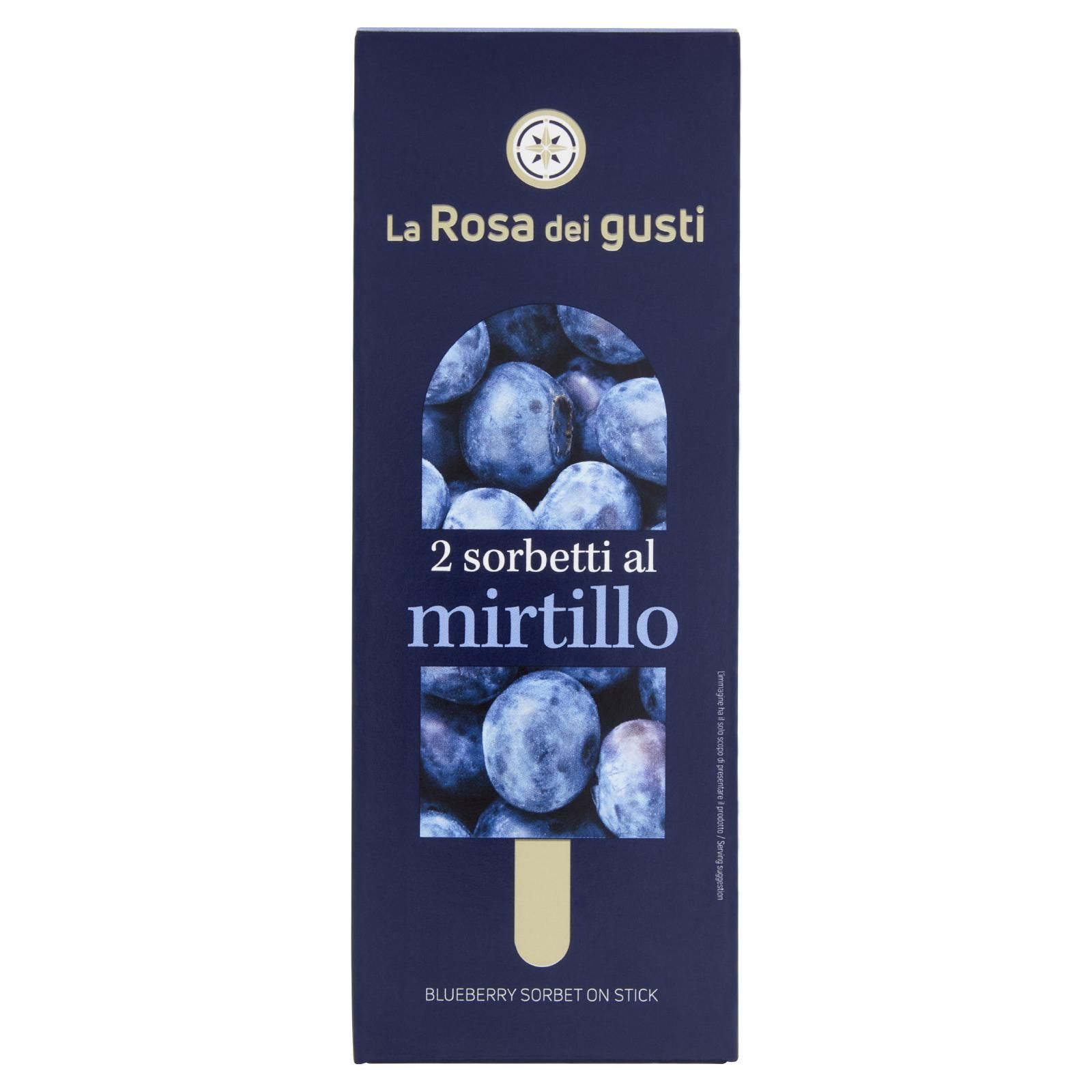 La Rosa dei gusti 2 sorbetti al mirtillo 2 x 70 g