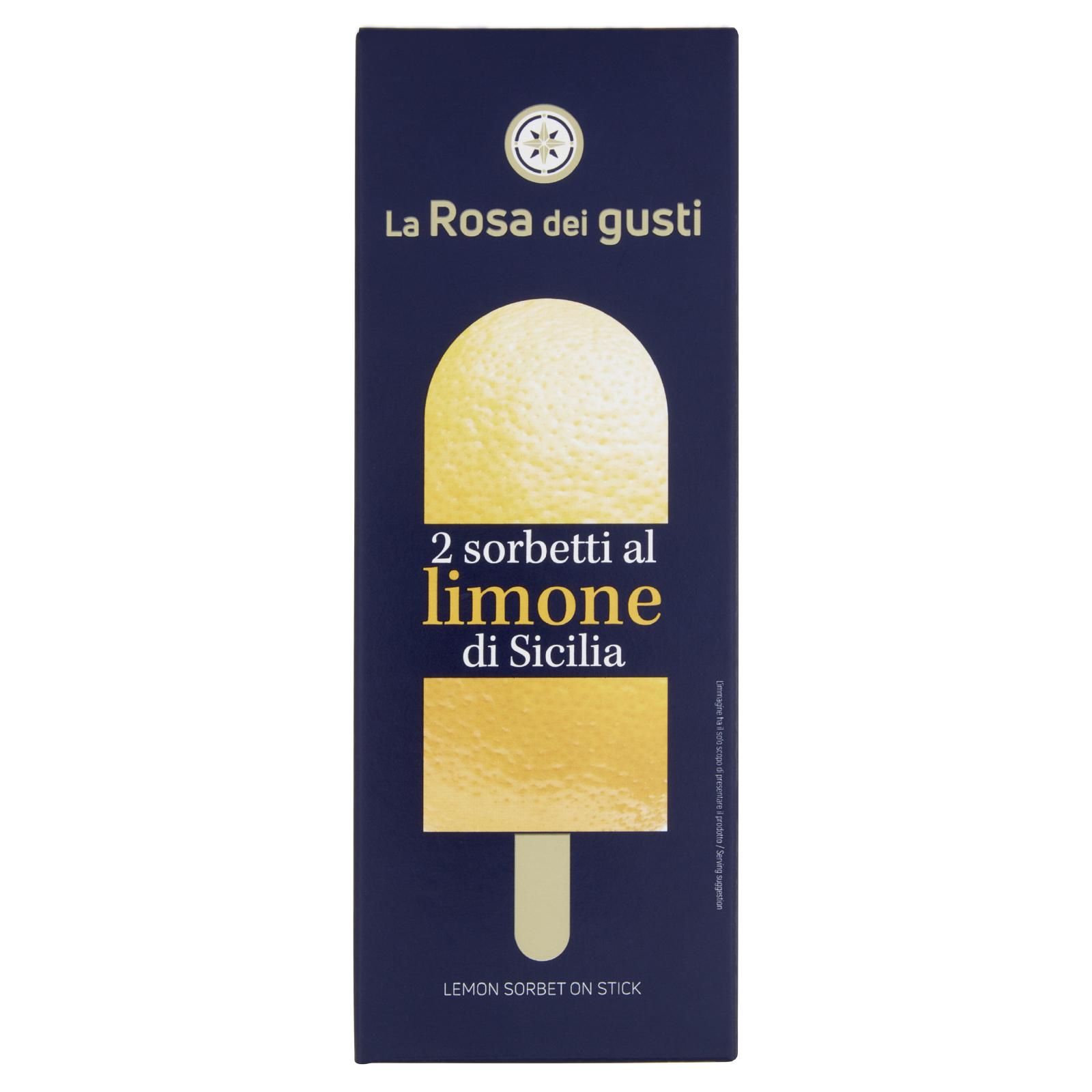 La Rosa dei gusti 2 sorbetti al limone di Sicilia 2 x 70 g