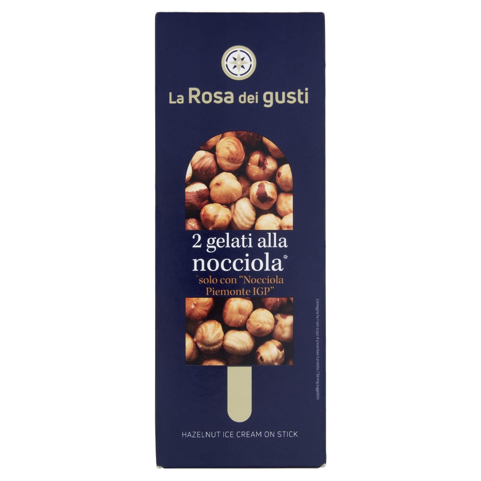 La Rosa dei gusti 2 gelati alla nocciola* 2 x 70 g