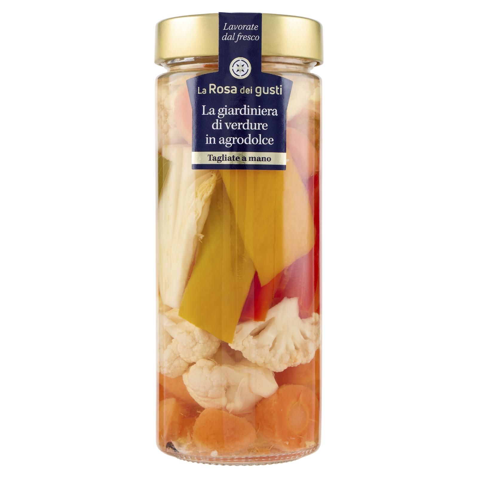 La Rosa dei gusti La giardiniera di verdure in agrodolce 540 g