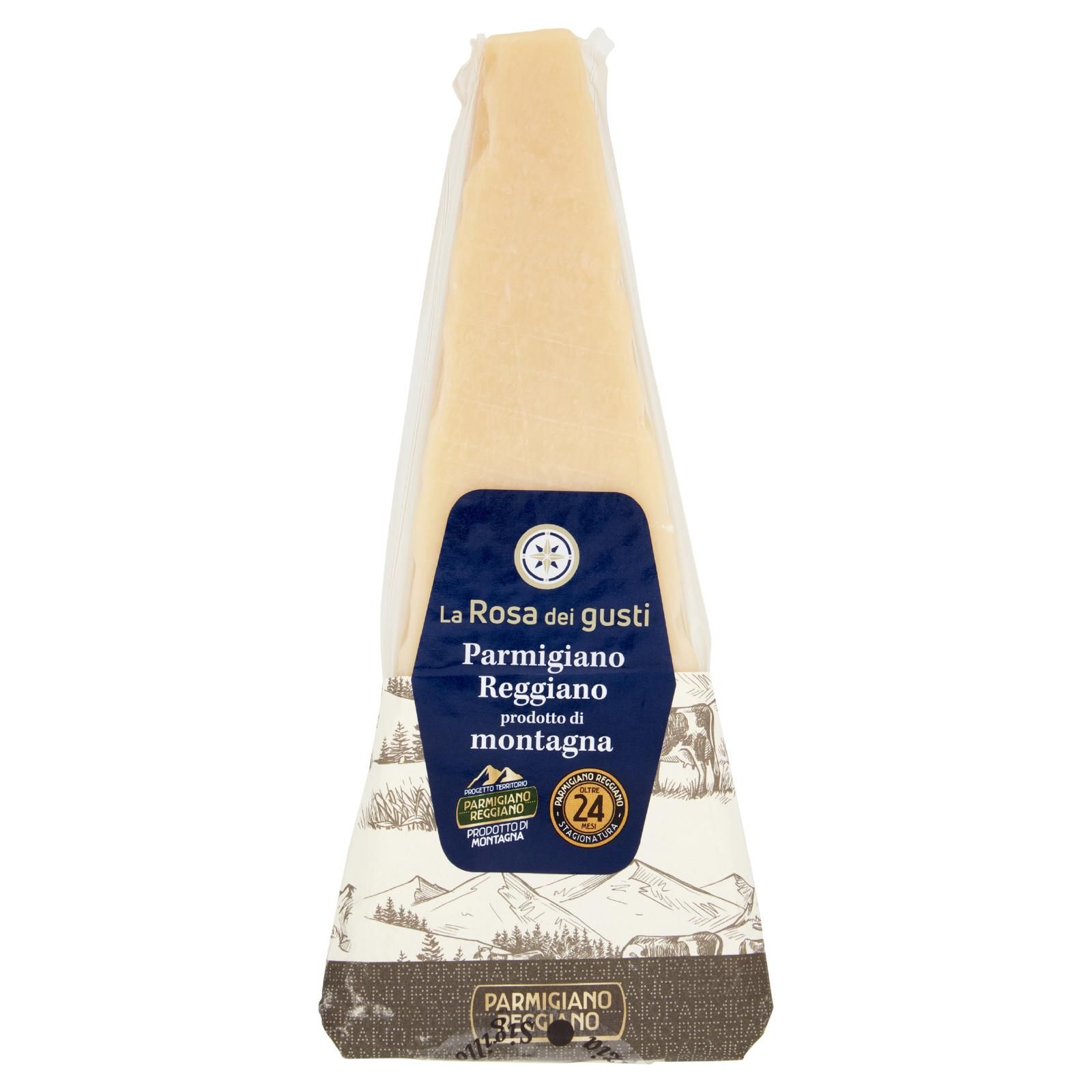 La Rosa dei gusti Parmigiano Reggiano DOP prodotto di montagna Oltre 24 Mesi 200 g