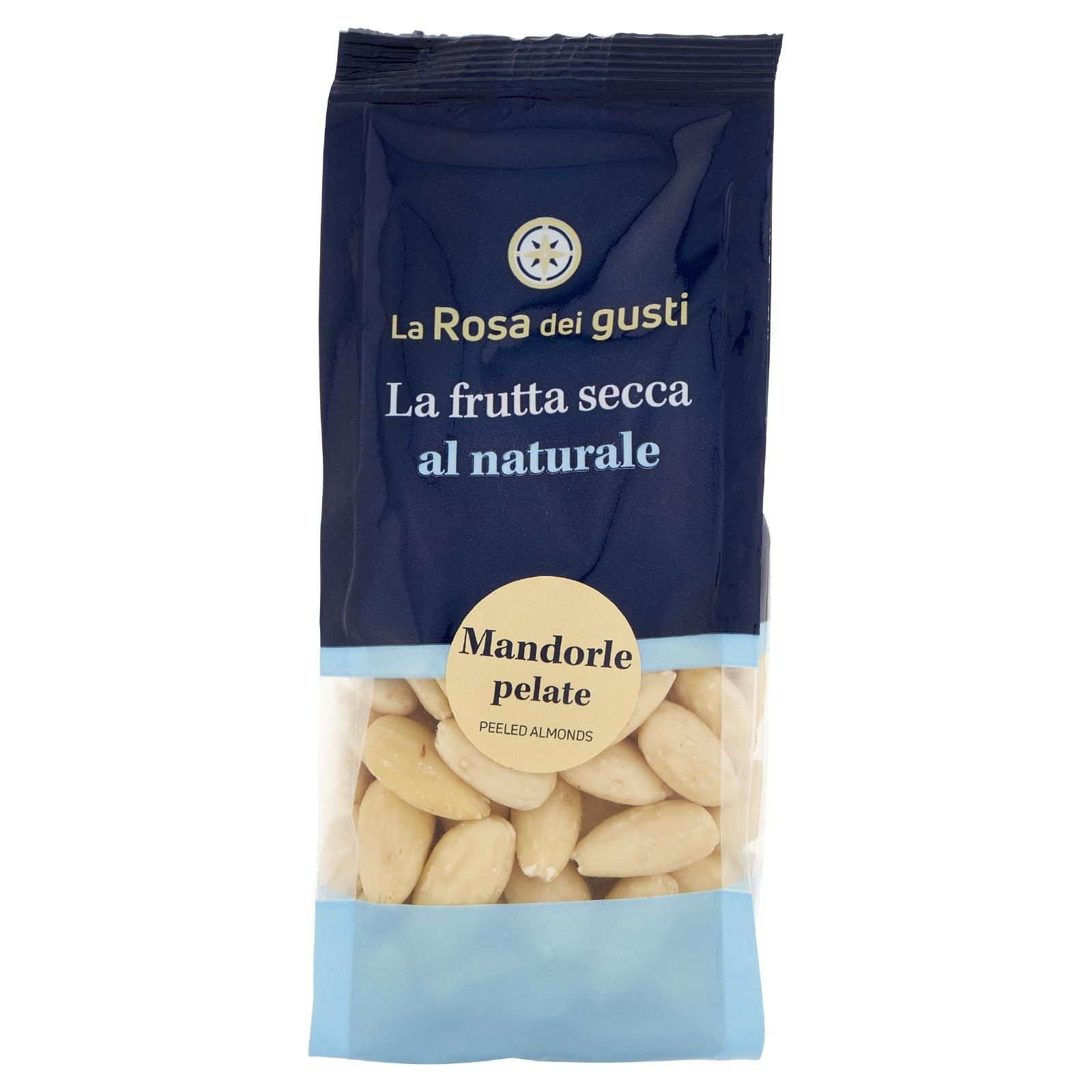La Rosa dei gusti La frutta secca al naturale Mandorle pelate 150 g