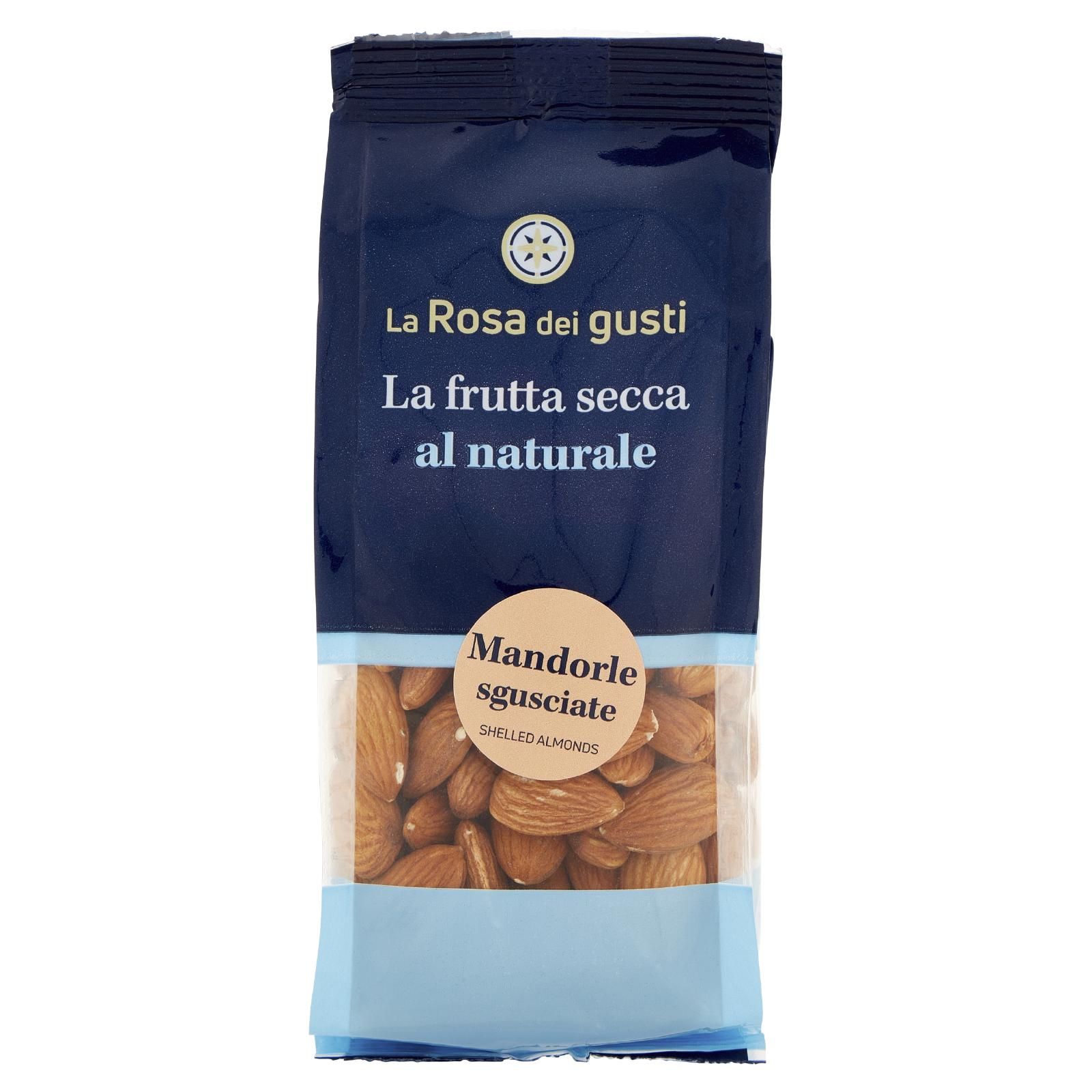 La Rosa dei gusti La frutta secca al naturale Mandorle sgusciate 150 g