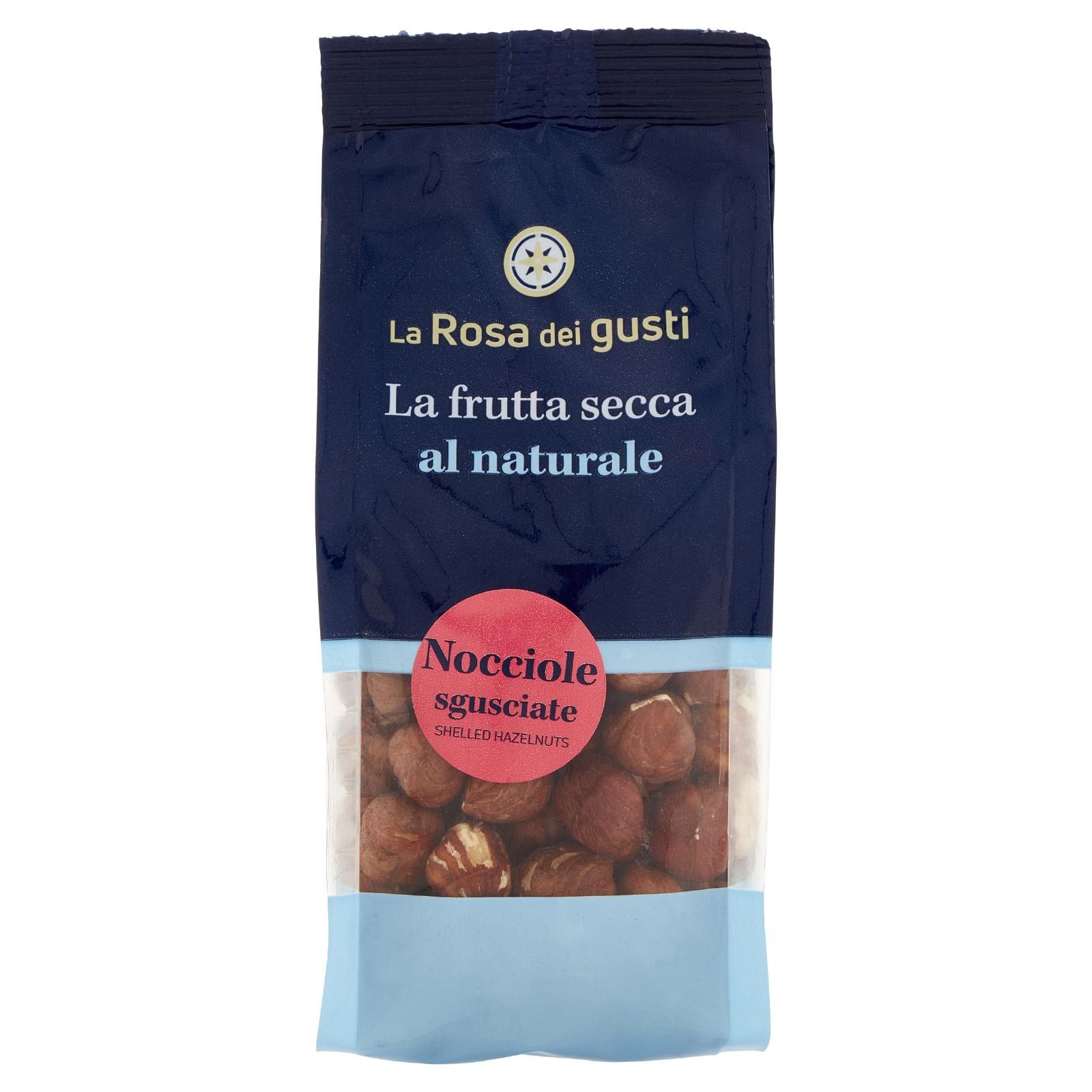 La Rosa dei gusti La frutta secca al naturale Nocciole sgusciate 150 g
