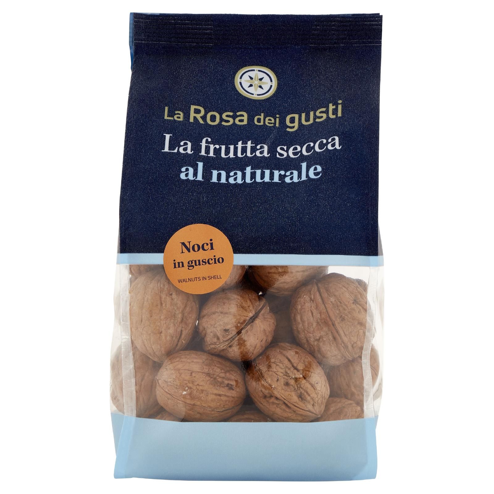 La Rosa dei gusti La frutta secca al naturale Noci in guscio 350 g
