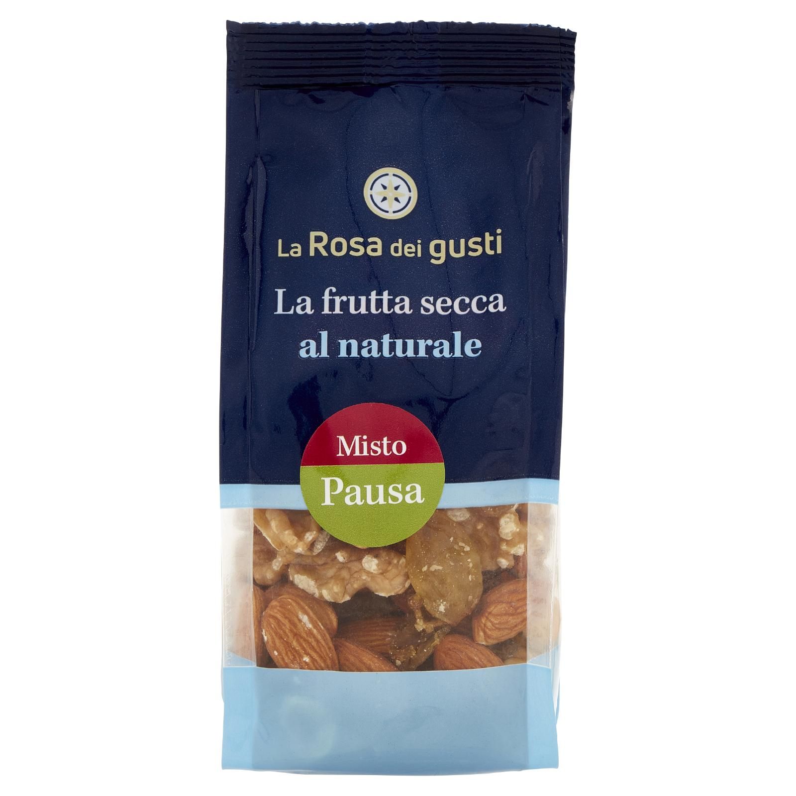 La Rosa dei gusti La frutta secca al naturale Misto Pausa 150 g