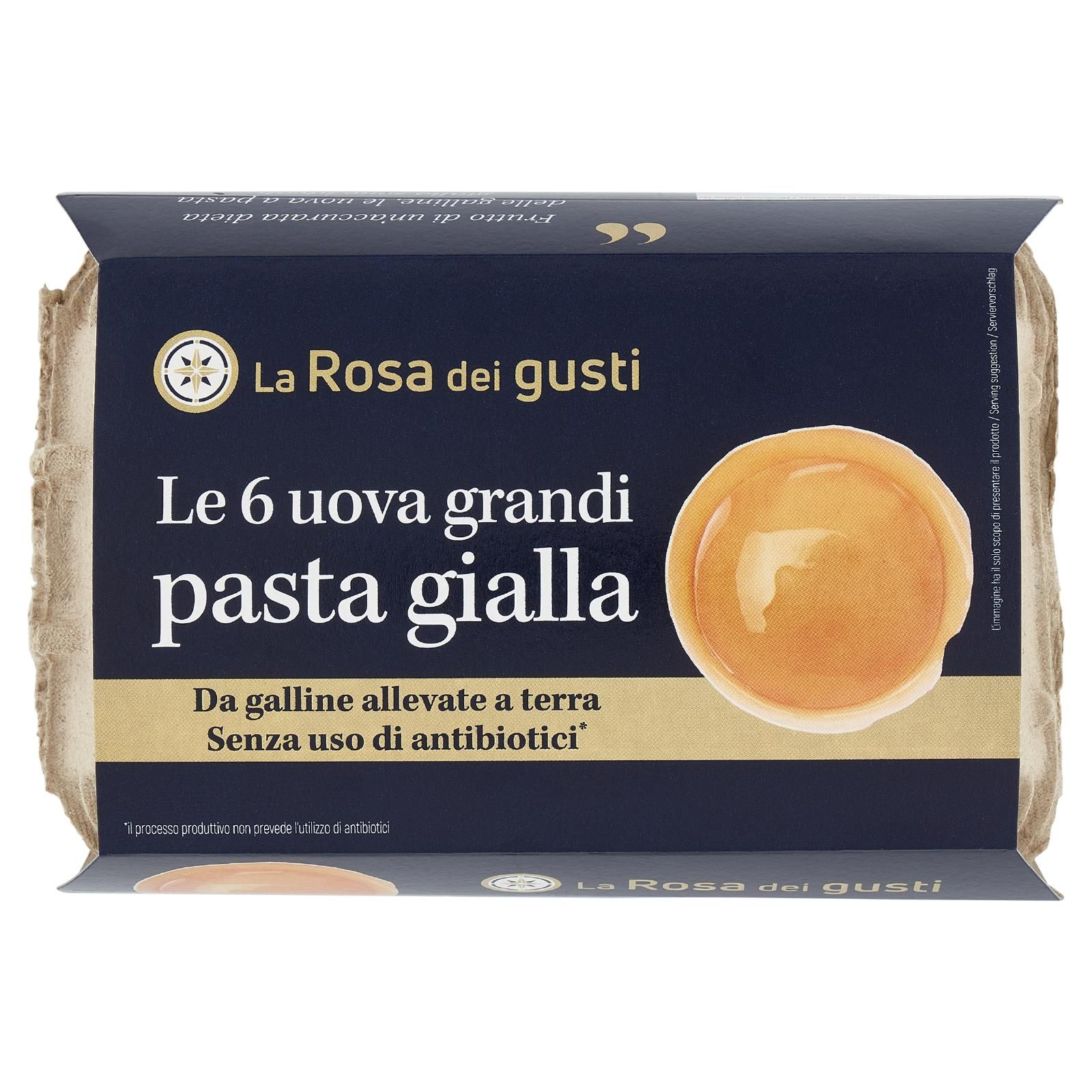 La Rosa dei gusti Le 6 uova grandi pasta gialla