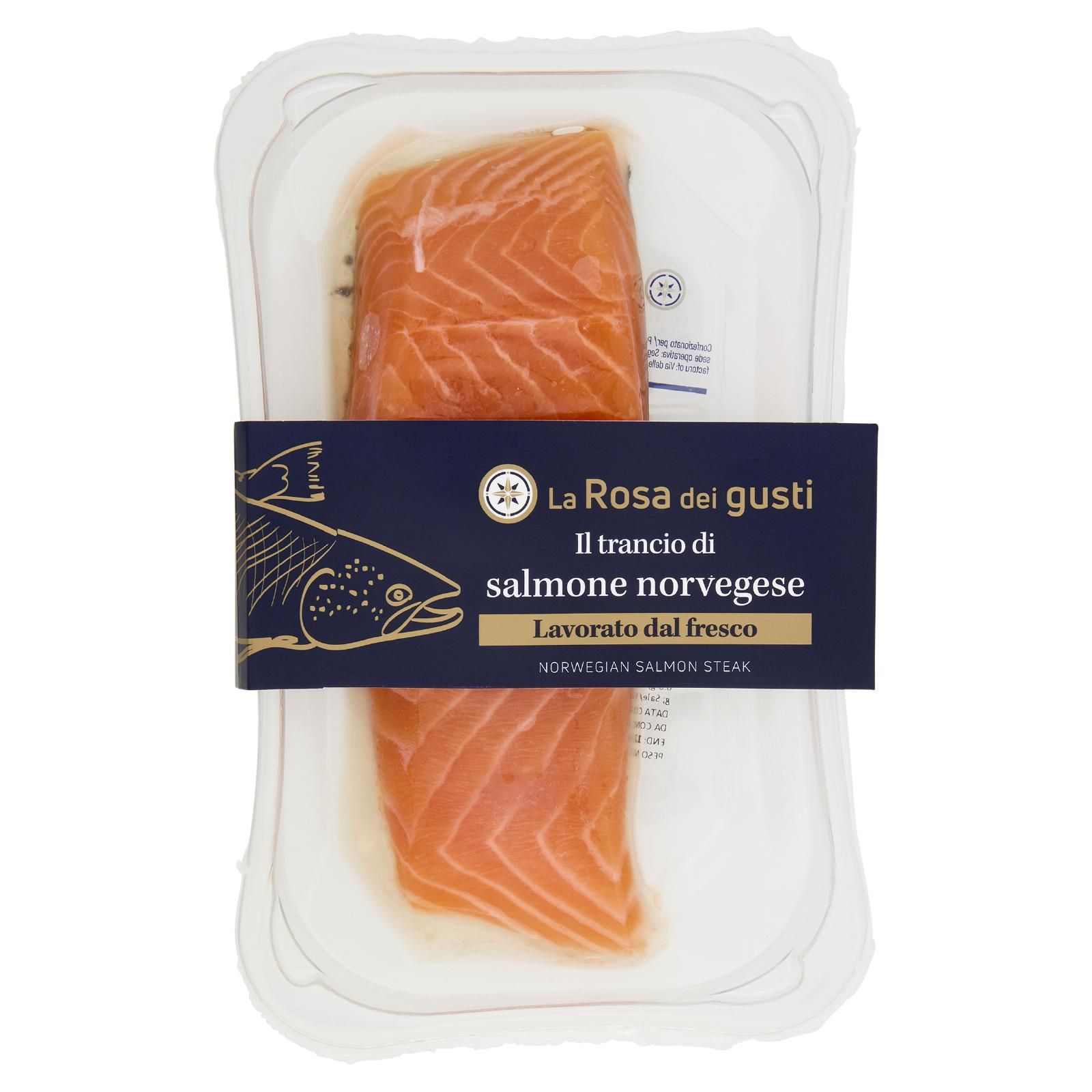 La Rosa dei gusti Il Trancio di salmone norvegese 200 g
