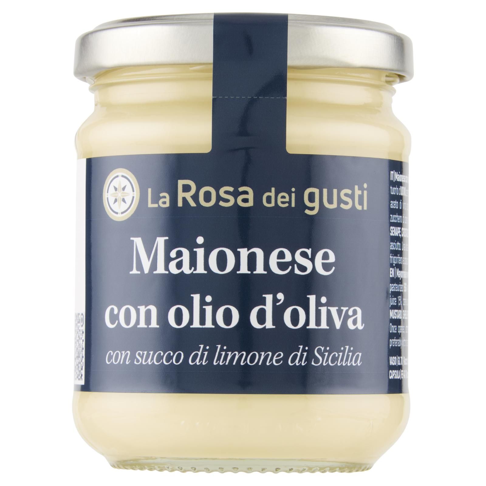La Rosa dei gusti Maionese con olio d'oliva 180 g