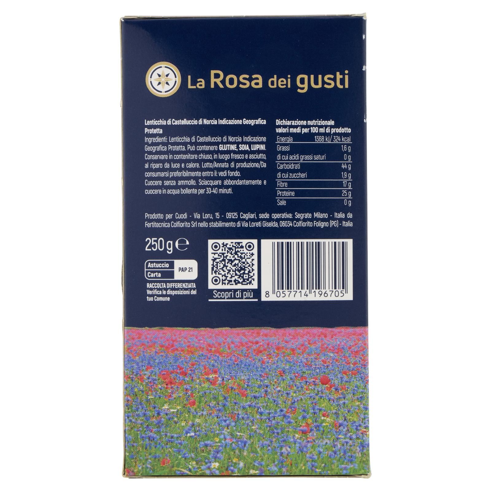 La Rosa dei gusti Lenticchia di Castelluccio di Norcia IGP 250 g