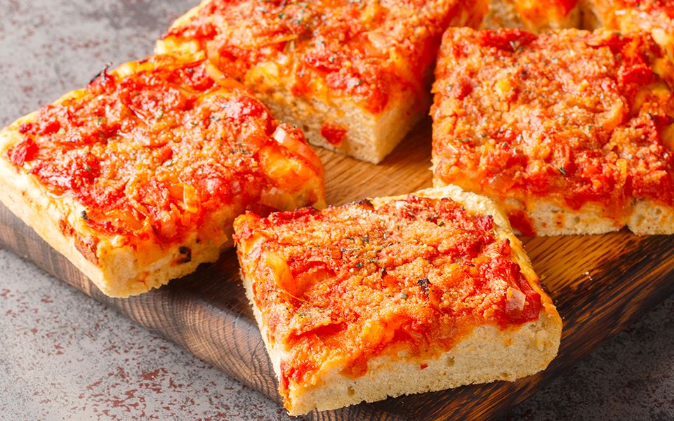 Stuzzichini al Formaggio e Pizza Margherita